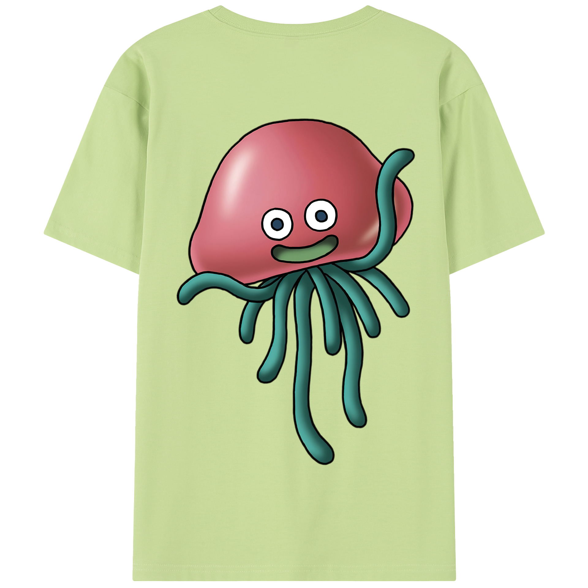 （画像用） ドラゴンクエスト Doragon Kuesuto Dragon Quest 綿100％半袖Tシャツ（背面プリント）